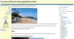 Desktop Screenshot of hawaii-maui-kaanapali-beach-villas-condo.com