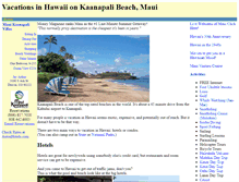 Tablet Screenshot of hawaii-maui-kaanapali-beach-villas-condo.com
